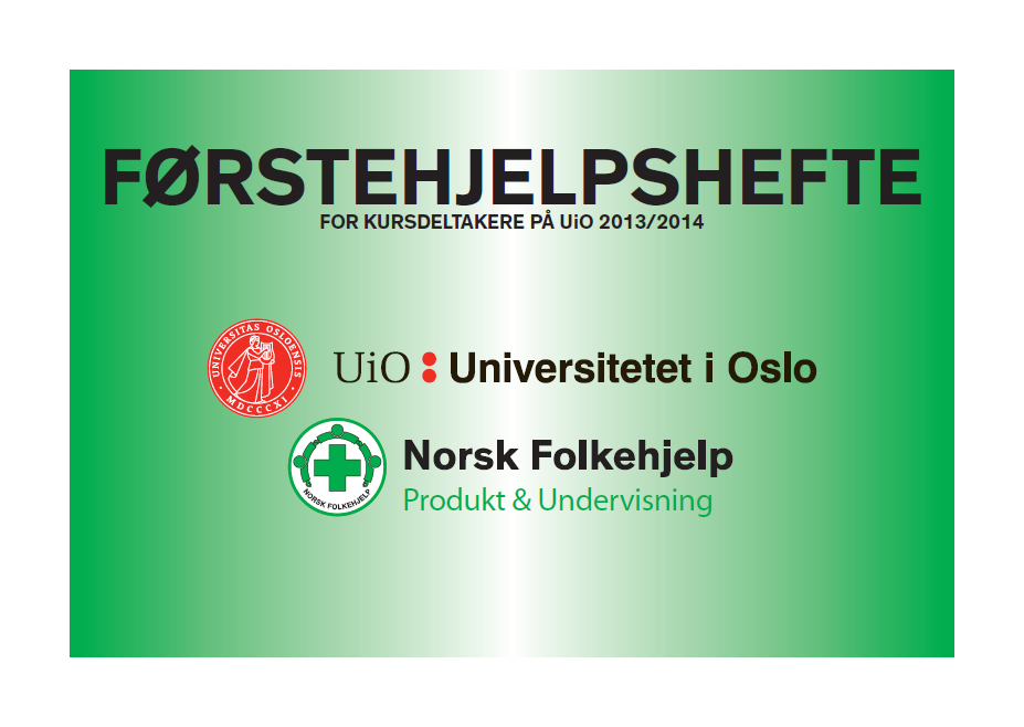 Norsk Folkehjelp Produkt & Undervisning lagde også førstehjelpshefter med tekst og bilder fra ulike situasjoner hvor førstehjelp er nødvendig. Disse ble delt ut til alle studentene.